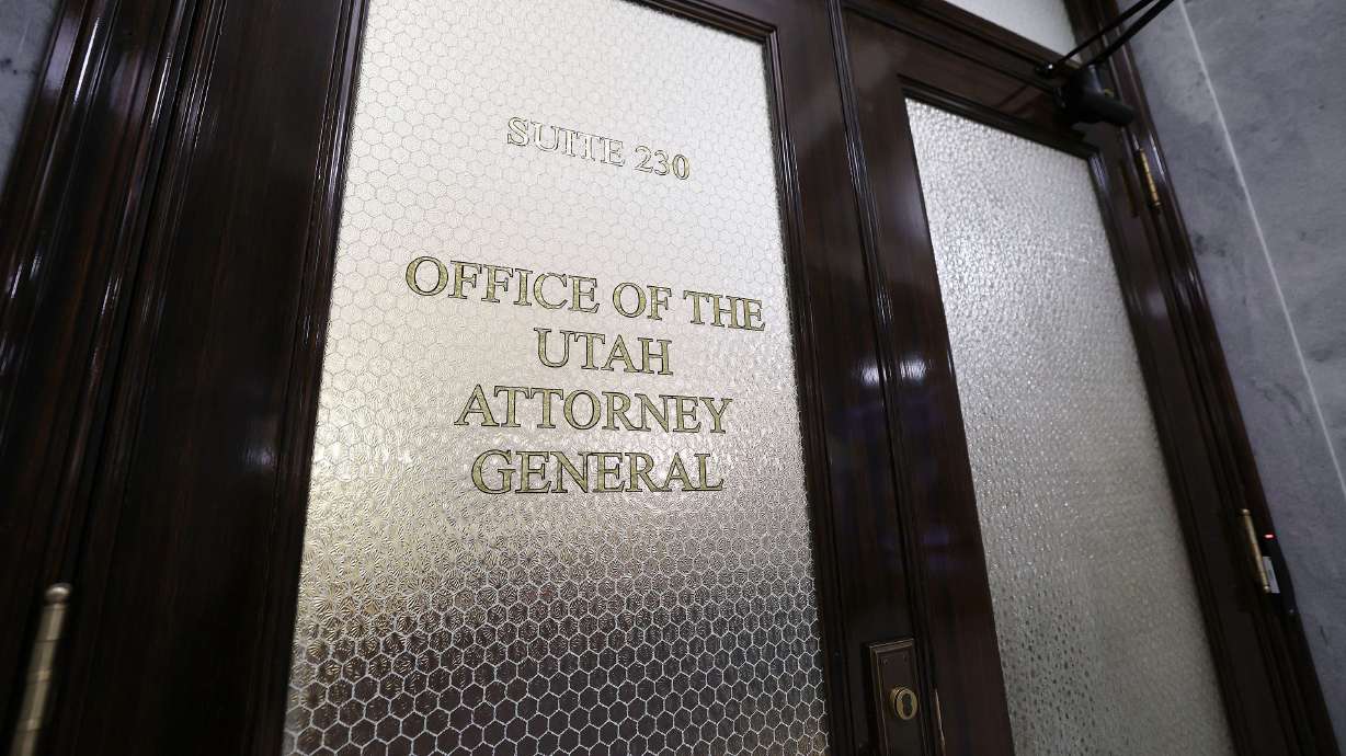 The Utah Attorney General’s office at the Capitol in Salt Lake City on Jan. 27, 2023. Michelle Quist, the United Utah Party nominee for attorney general, received two endorsements from former Utah Supreme Court justices on Tuesday.