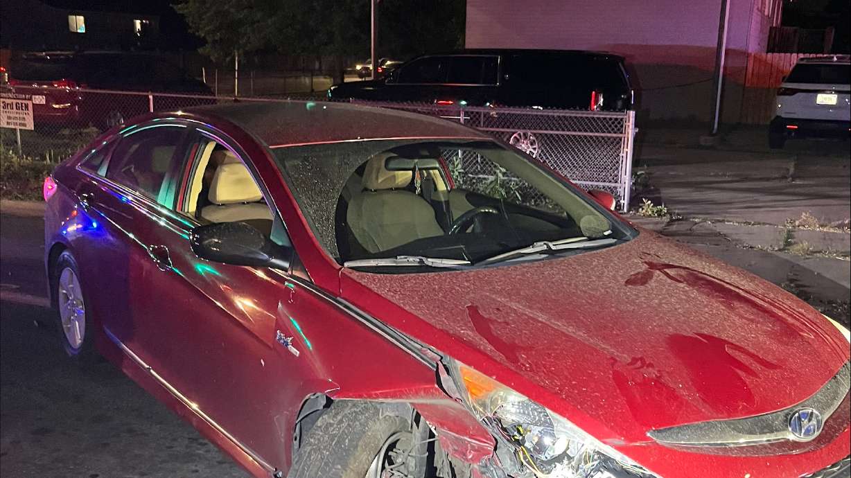 An 18-year-old woman was arrested for investigation of driving under the influence after police say she hit two people with her car before fleeing the scene and causing a crash.