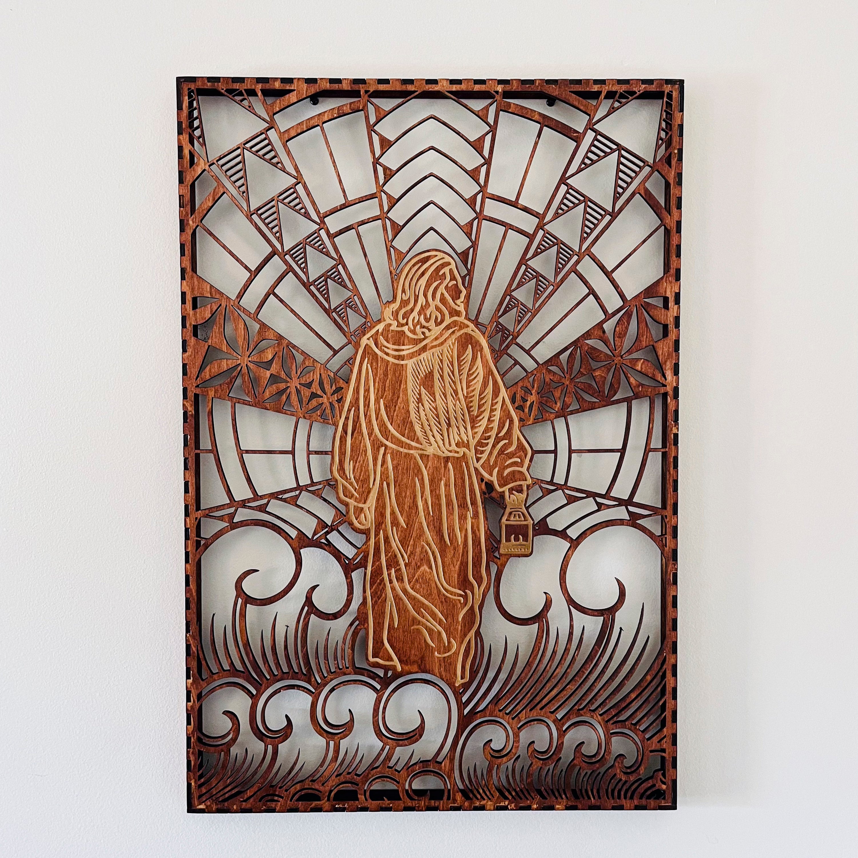 This artwork, titled "Unsure," was created by Talavou “Vou” Malietoa Fitisemanu III.