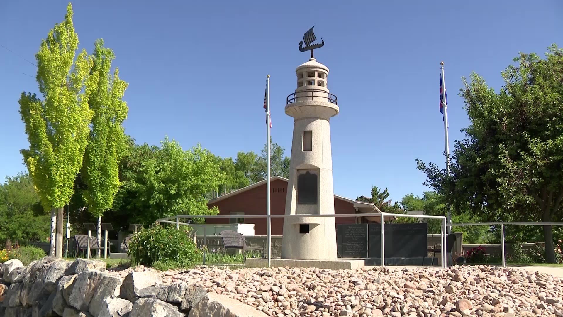 The Icelander Lighthouse Monument of Spanish Fork is in Utah. While the Utah delegation explored the state's potential of using geothermal energy in Iceland, a pioneer-era connection grew the bond between the two.