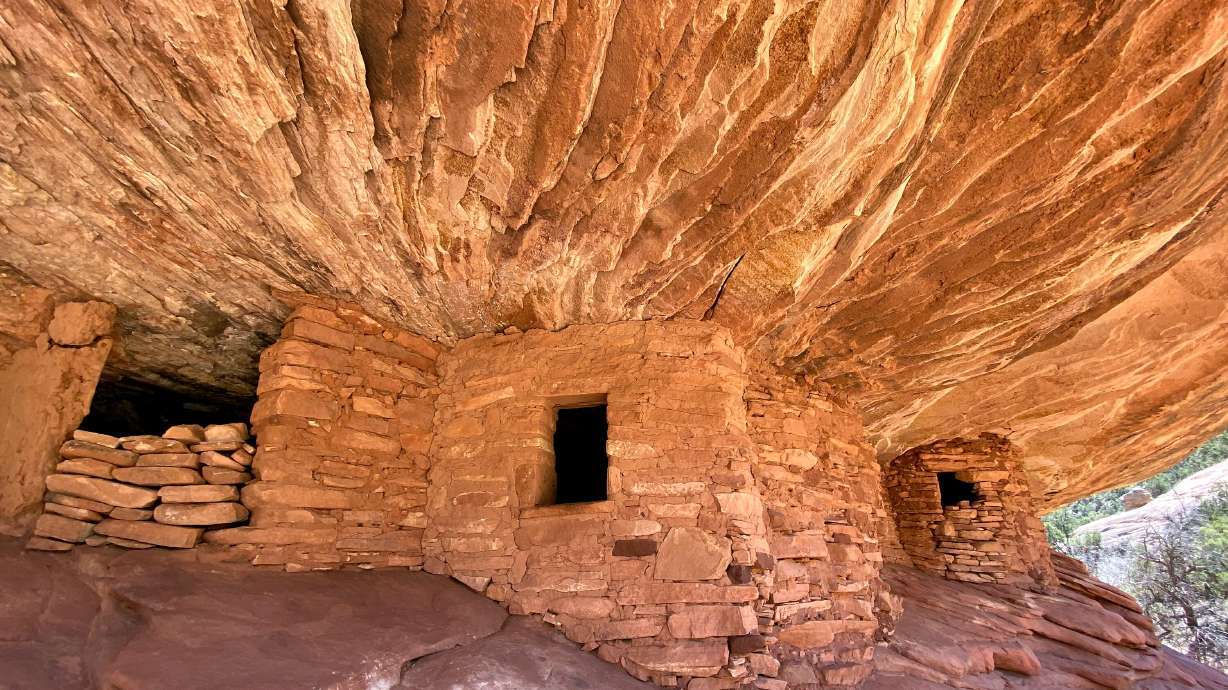 The House on Fire ruins are pictured in the Shash Jaa Unit of Bears Ears National Monument in San Juan County on April 9, 2021.