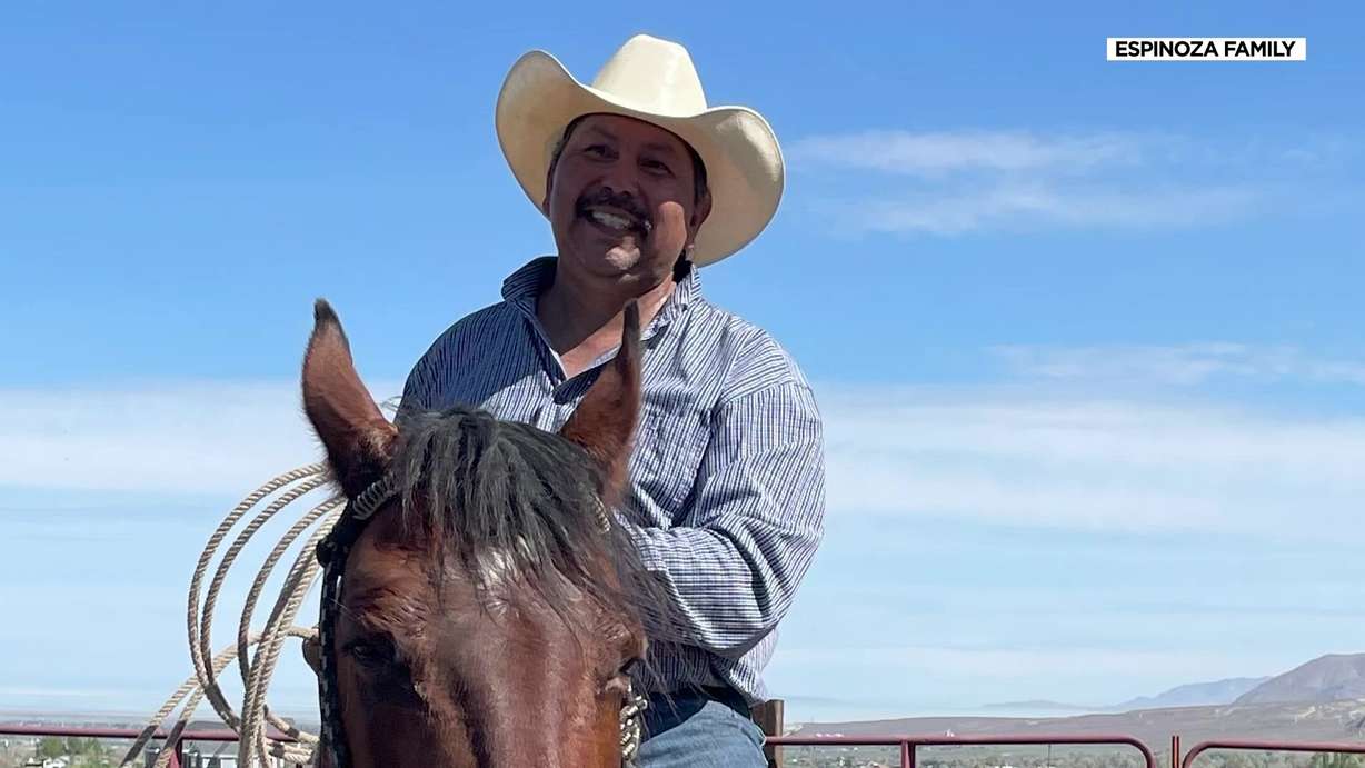 Family says Joey Espinoza, pictured here, was badly burned when he had a seizure that caused him to fall into a campfire in Middle Canyon June 8. They're grateful for his wife and good Samaritans who helped.