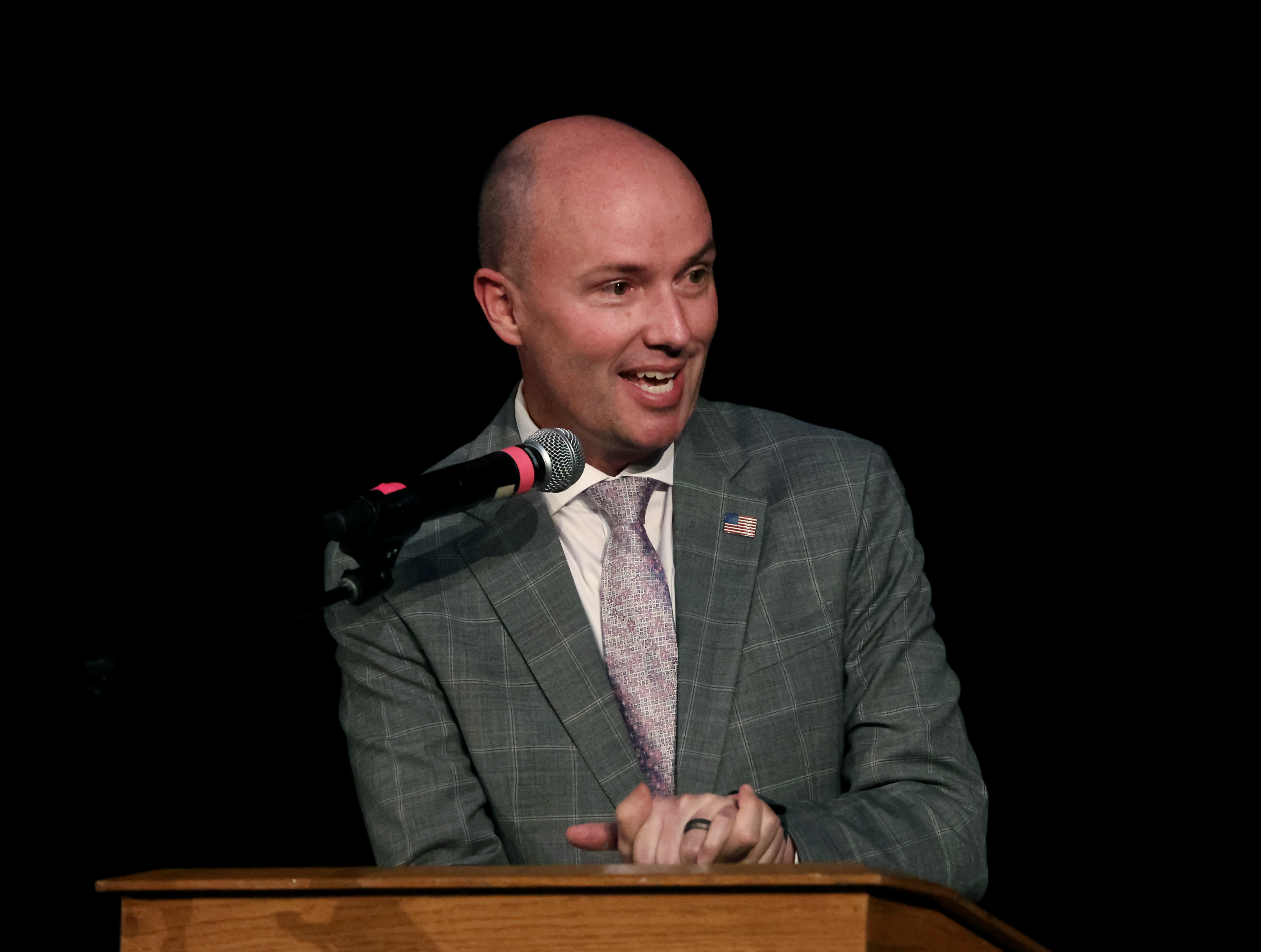 Gov. Spencer Cox speaks at the Utah Virtual Academy High School commencement at Cottonwood High School in Murray on May 29. Cox was elected vice chairman of the Western Governors' Association, the organization announced Friday.