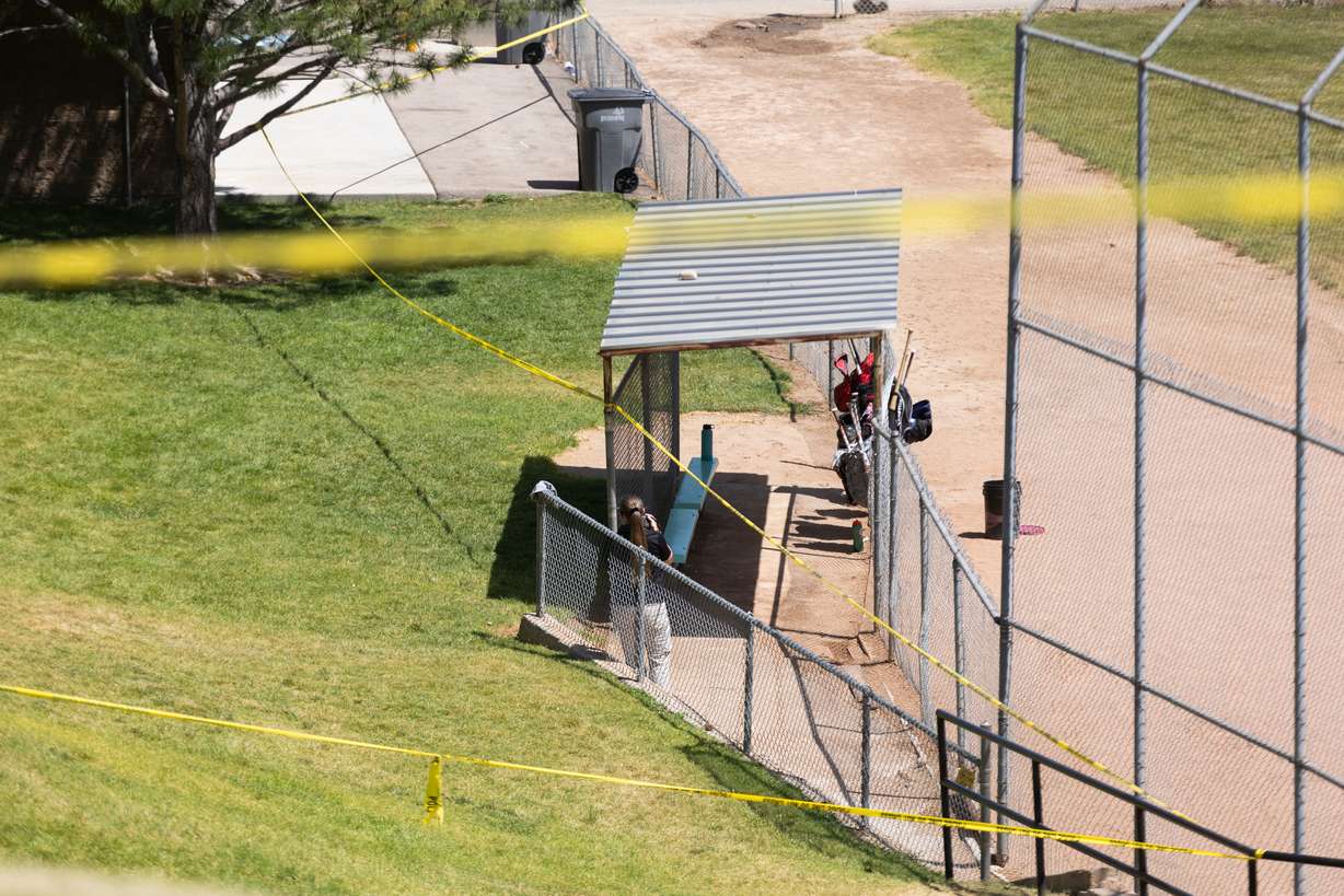 Law enforcement and investigators walk the scene where Marcelo Josue Gutierrez, who later died, was shot by police at Skye Park in South Jordan on June 15, 2024. On Thursday, the two police officers who shot Gutierrez were found legally justified in that action.