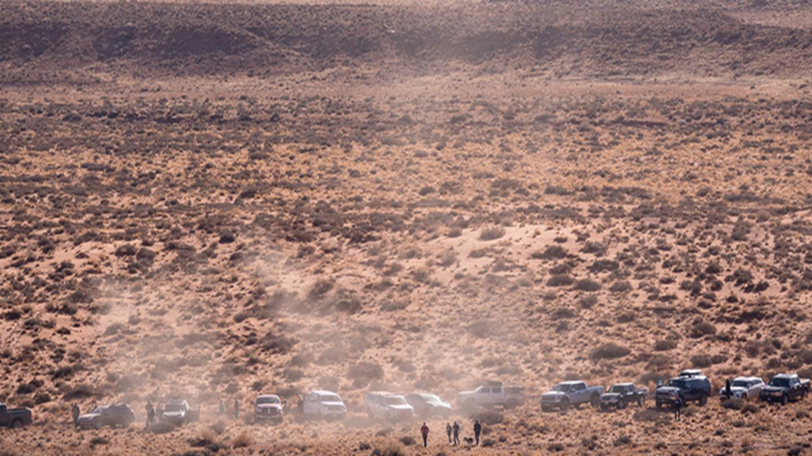 The men who removed the Utah monolith pointed out the desert damage caused by the traffic attracted to the area in San Juan County in 2020.