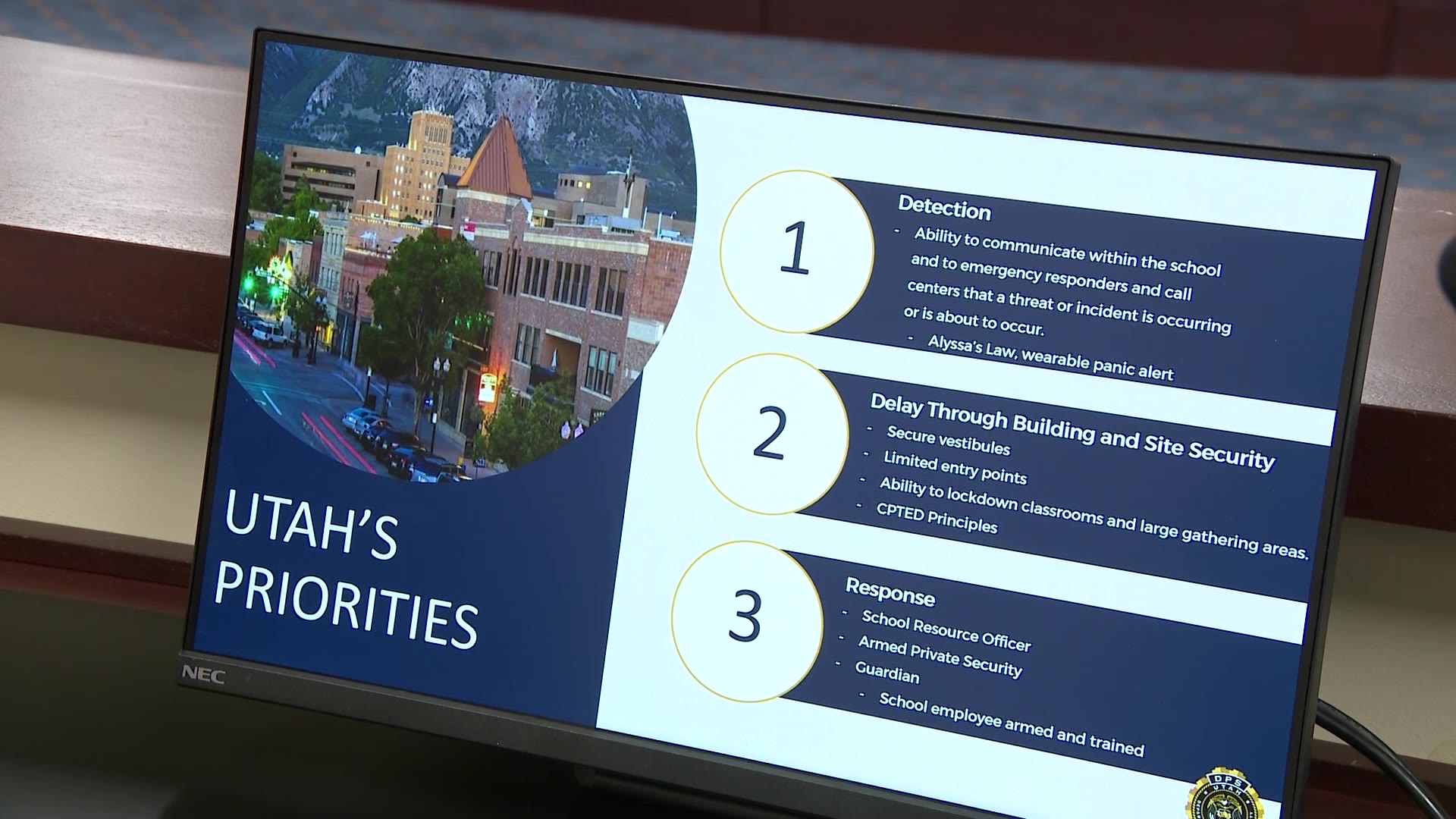 This image shows some of the points that the school board addressed during the meeting on Monday.