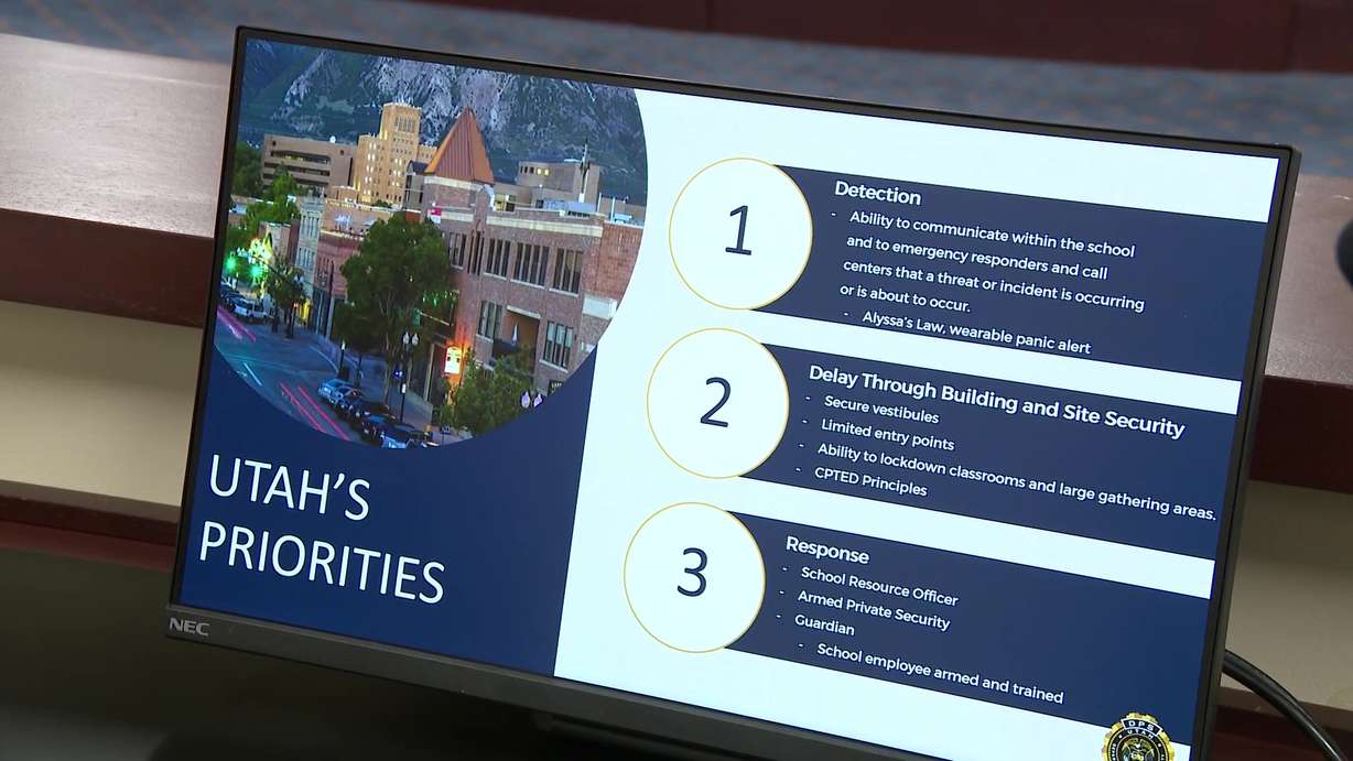 This image shows some of the points that the school board addressed during the meeting on Monday.