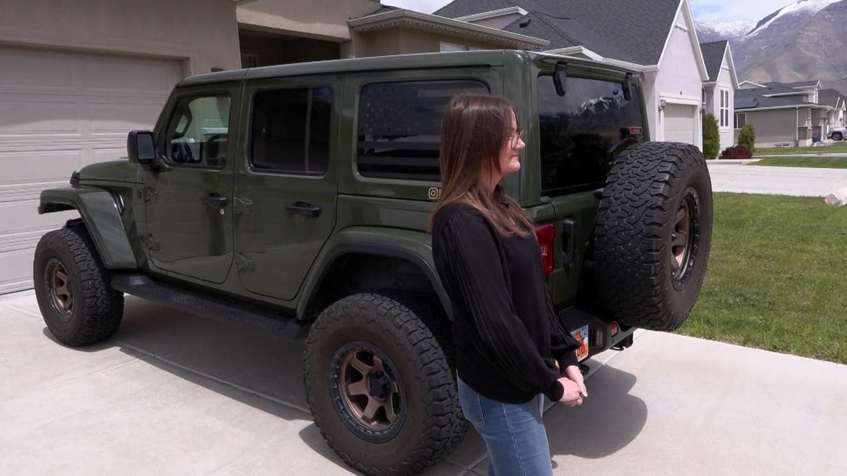 Quick Quack is adamant its machinery is not responsible but the Jeep’s driver, Becky Lutz, tells KSL’s Matt Gephardt that she did nothing that would have caused her Jeep to go off track.