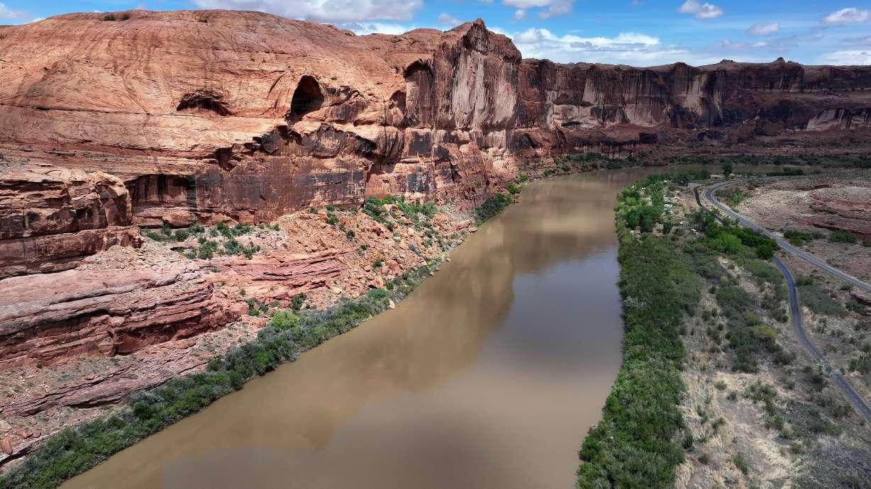 The Colorado River is pictured near Moab in Grand County on April 28. A Monday webinar hosted by the Water Hub detailed some of the progress made so far with on-the-ground projects to save the Colorado River.