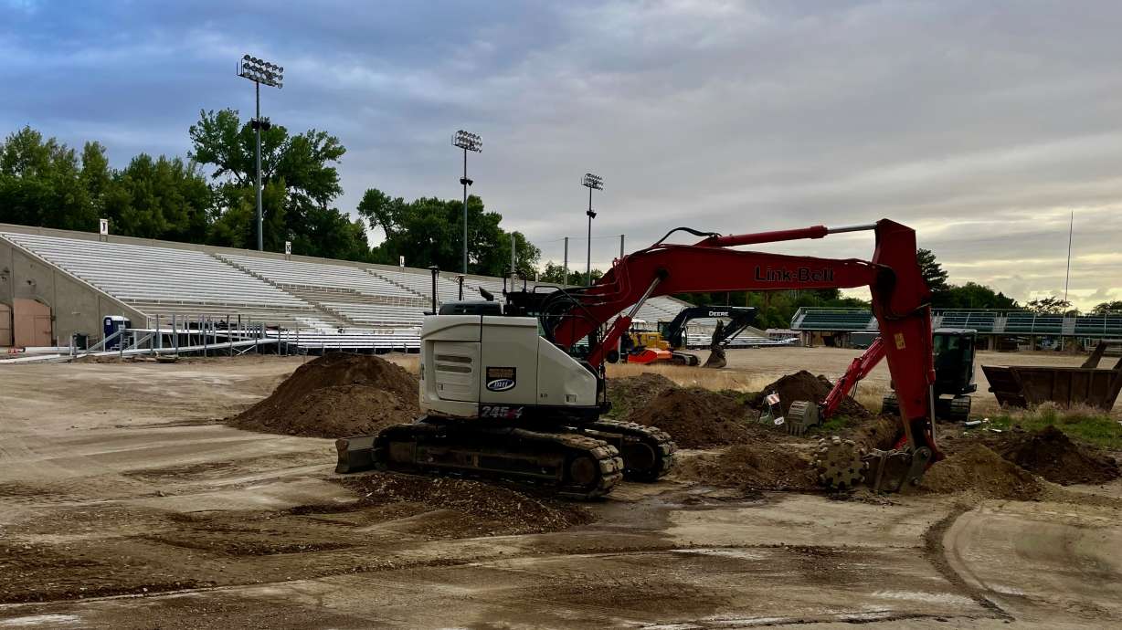 The photo shows the south seating area at Pioneer Stadium in Ogden on Monday, June 17, 2024, a big focus of $4.3 million in planned upgrades to the facility.