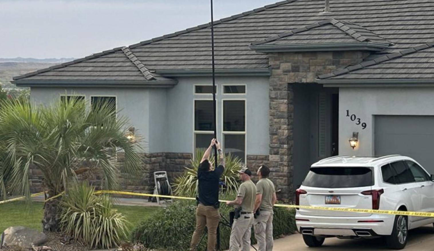 The Washington Police Department investigates the scene of a fatal shooting in Washington, Tuesday. 