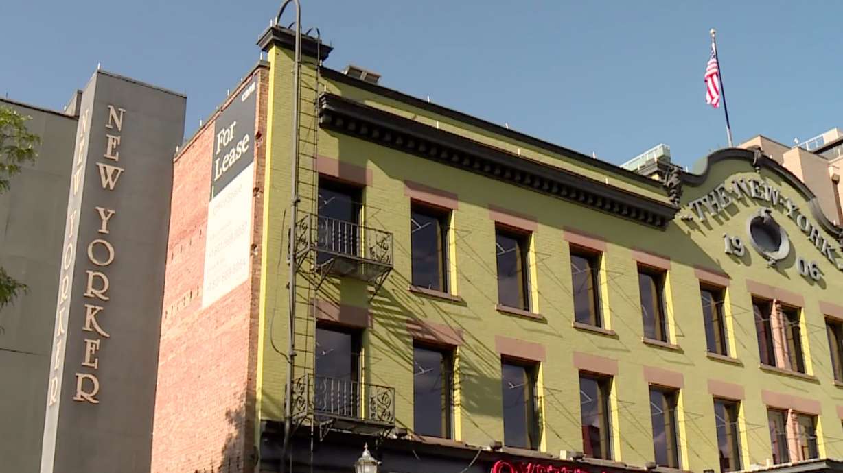 The New Yorker nightclub in Salt Lake City is pictured on Aug. 26, 2023. Salt Lake City is again considering an ordinance to handle problem businesses. The nightclub was shut down in 2023.