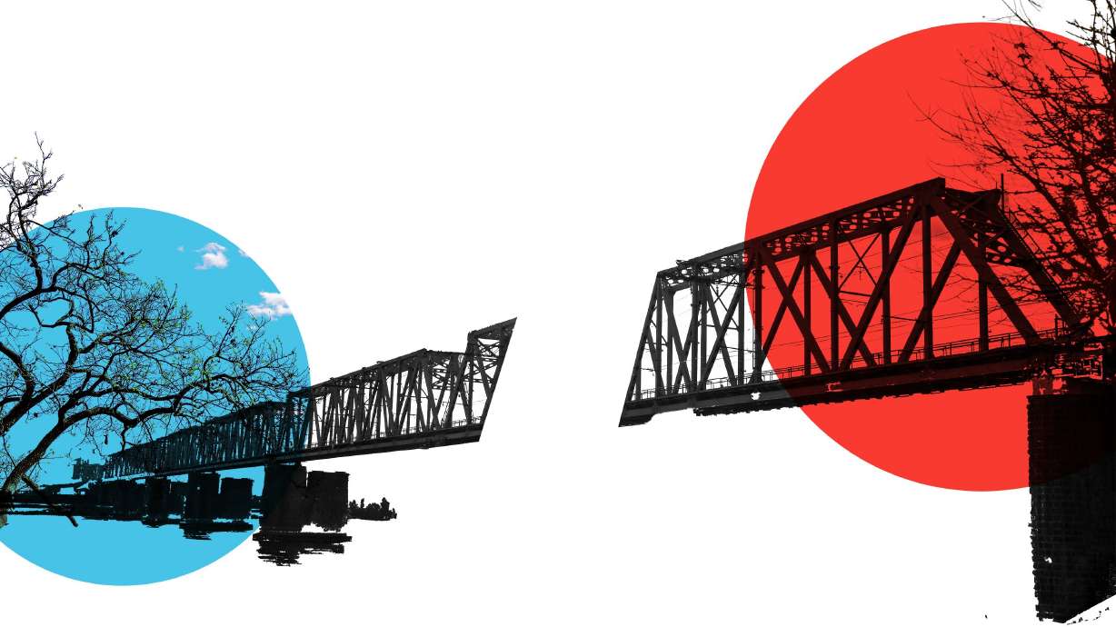 Republicans are more likely to self-identify as socially and fiscally conservative. Democrats' self-identification shows a greater increase in liberal social and economic views.