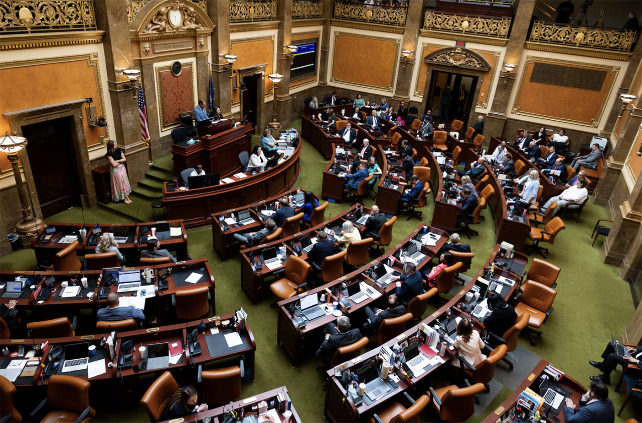 The Utah House of Representatives is pictured during a legislative special session at the Utah Capitol in Salt Lake City on Wednesday. They were to take up two key issues — securing enough energy for the state's future growth and retaining access to federal lands for purposes of multiple use.