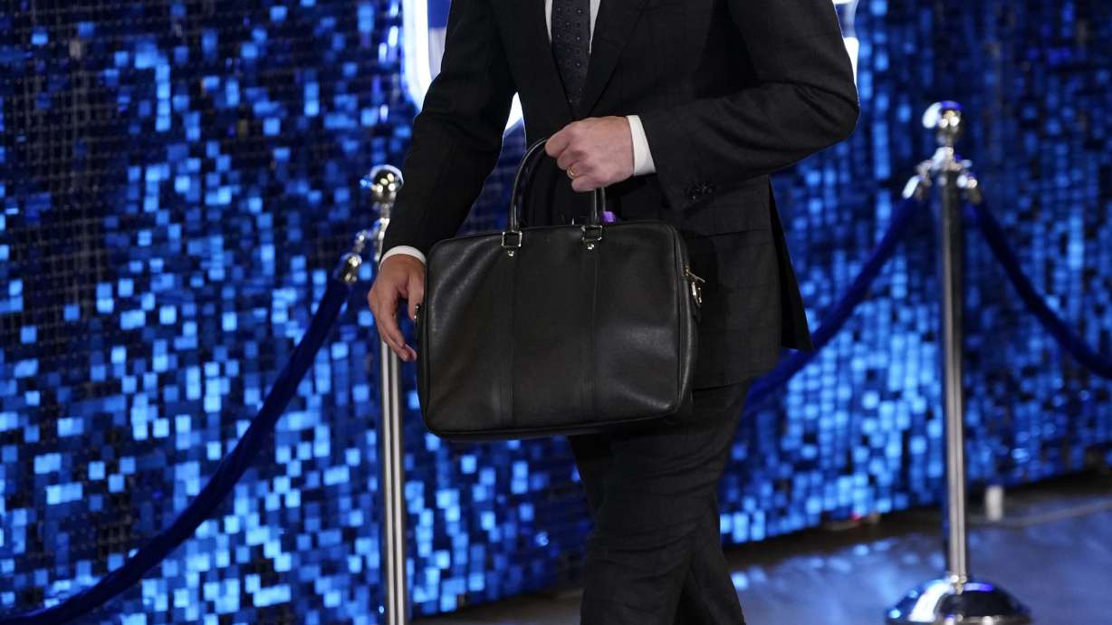 J.J. Redick arrives for Game 4 of the NBA basketball finals between the Dallas Mavericks and the Boston Celtics, Friday, June 14, 2024, in Dallas.