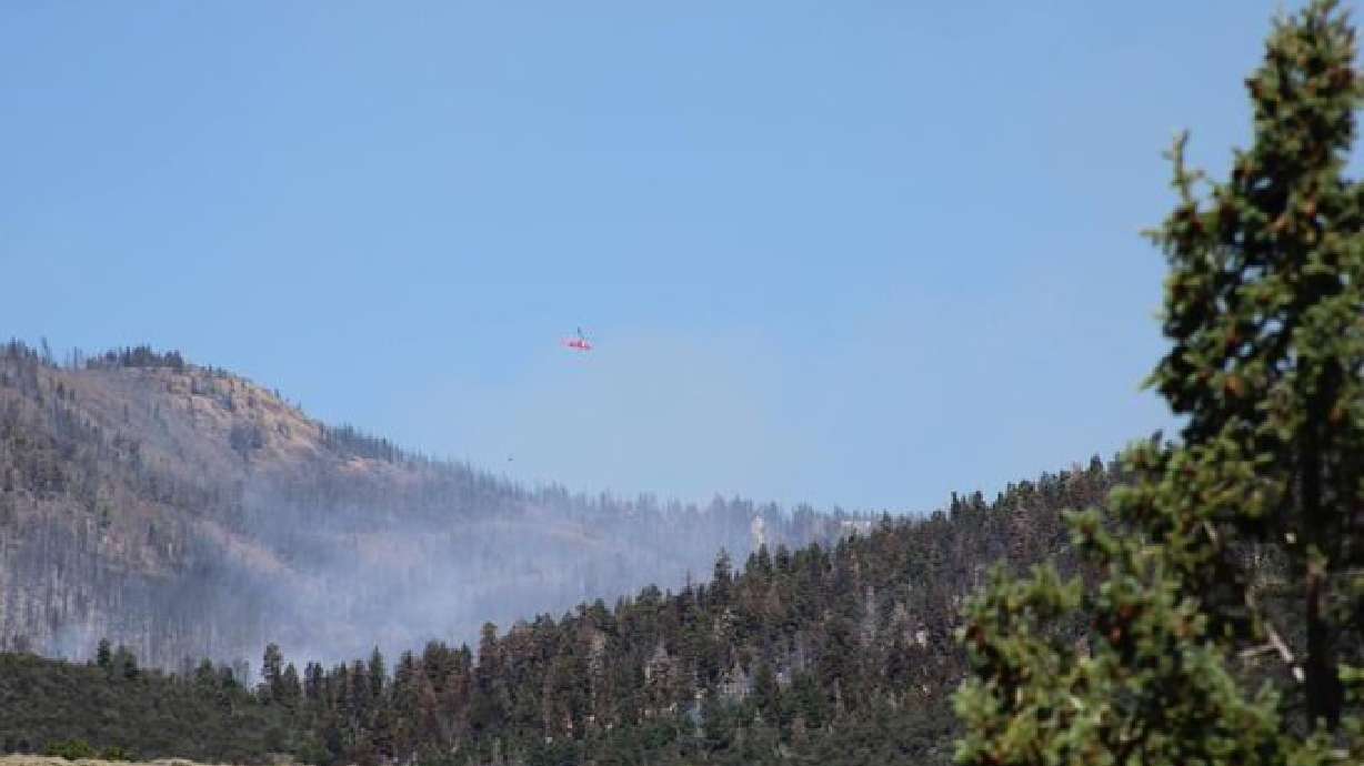 Crews battle the Little Twist Fire in Beaver County on Wednesday. New fire restrictions were implemented in most of Beaver County and southwest Utah on Friday.