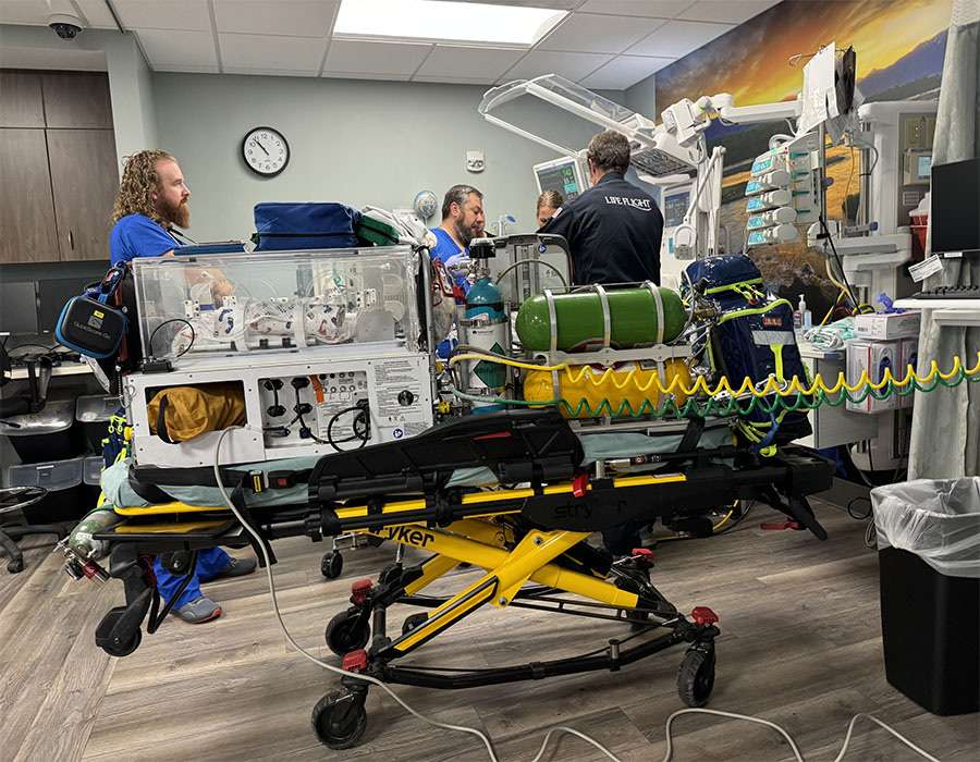 Dallas Klingler is seen before being transported to Primary Children’s Hospital in Salt Lake City in this undated photo.