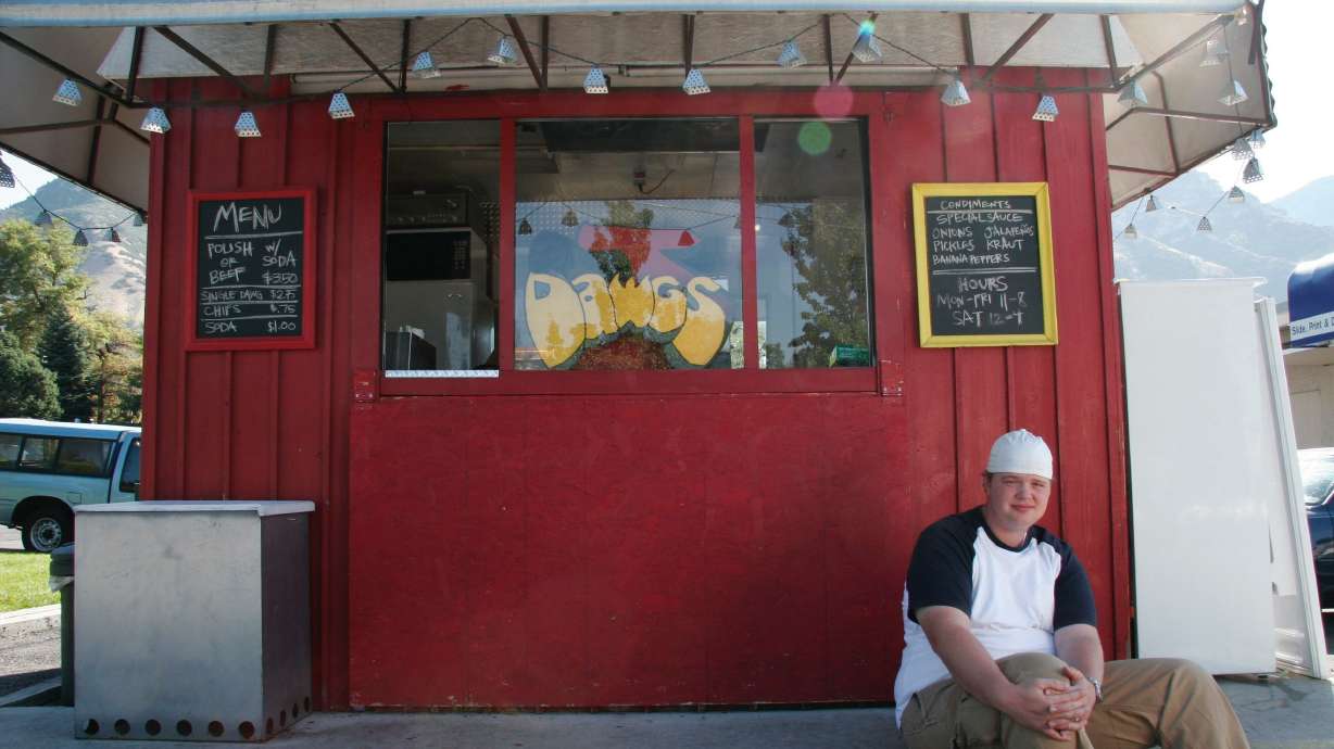 Jayson Edwards is pictured at his original location of J. Dawgs in Provo in 2005. The wildly popular eating establishment with locations from Logan to Spanish Fork is celebrating 20 years in the business.