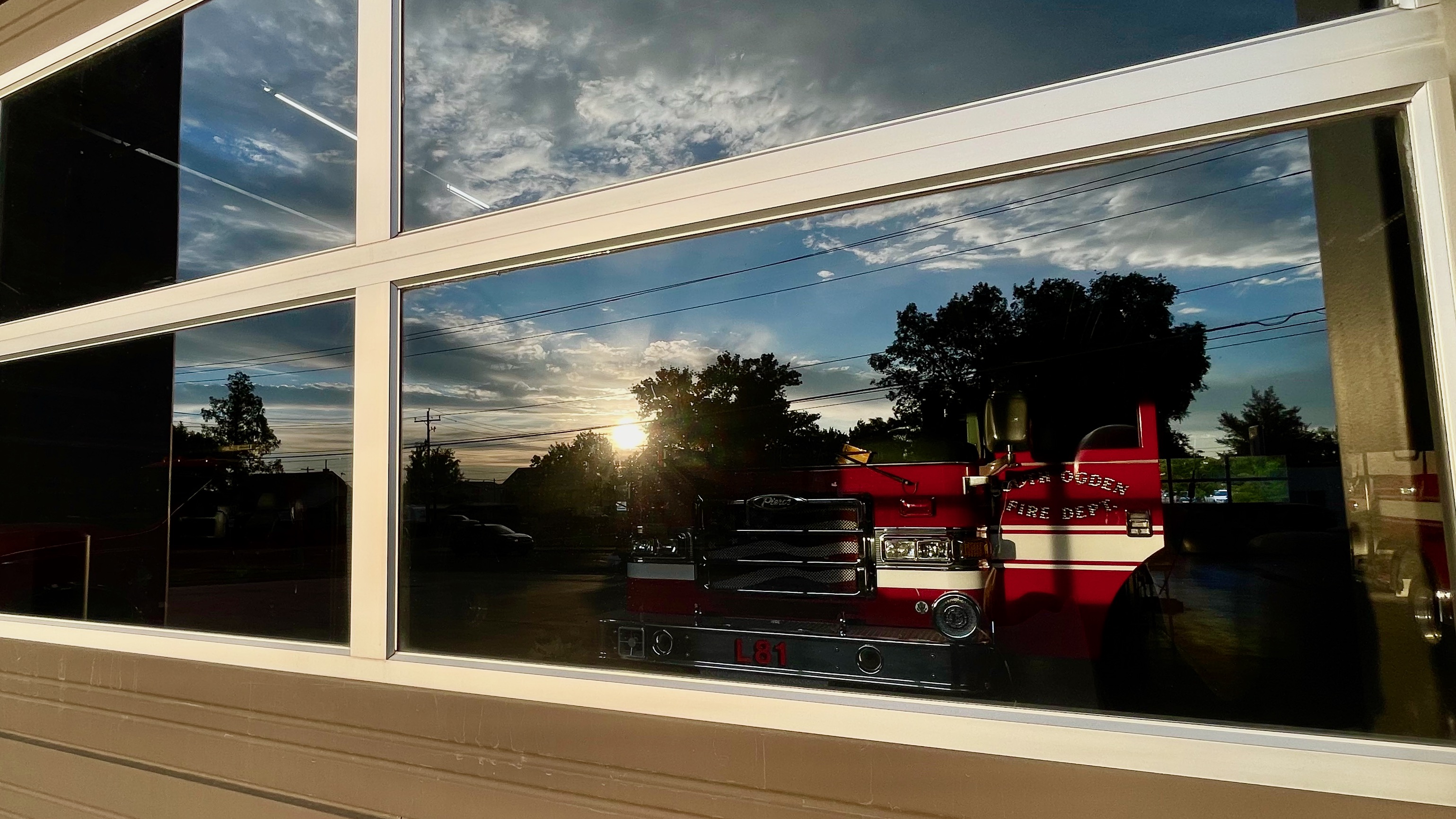 A South Ogden Fire Department vehicle is pictured at the department headquarters on June 19. The cities of Roy, South Ogden, Riverdale and Washington Terrace are investigating the possibility of consolidating firefighting operations into a new fire district.