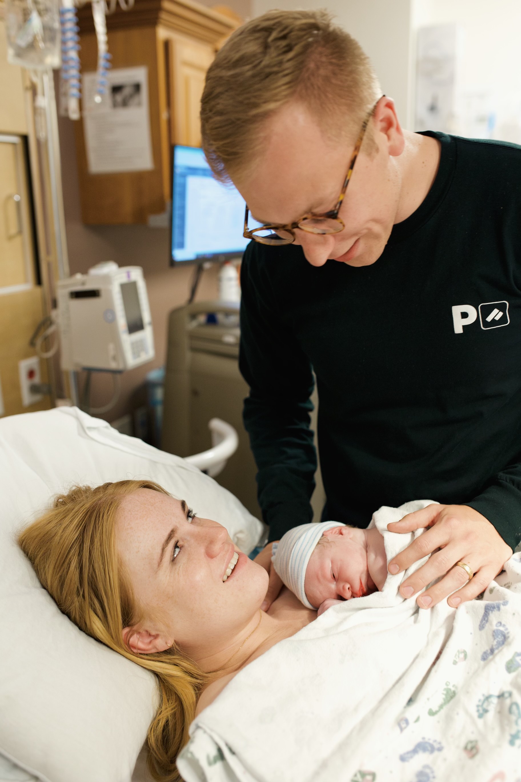 Ben and Sadie Harris with their son, James.