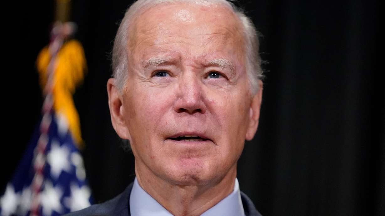 President Joe Biden speaks to reporters in Nantucket, Mass., Nov. 24, 2023. Biden’s performance at the presidential debate on Thursday provoked questions about whether he should be replaced on the ballot.