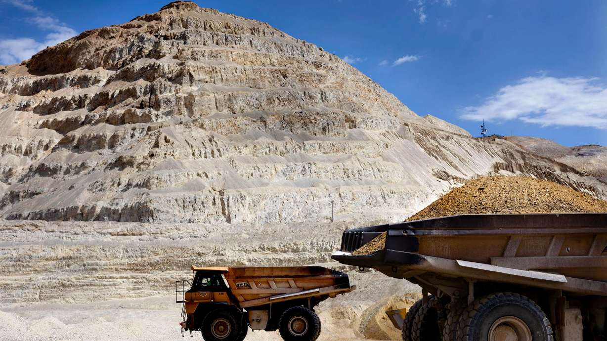 Aggregate is transported at Geneva Rock in Draper on June 27. Utah's growth has increased the demand for aggregate materials like cement, gravel and sand.