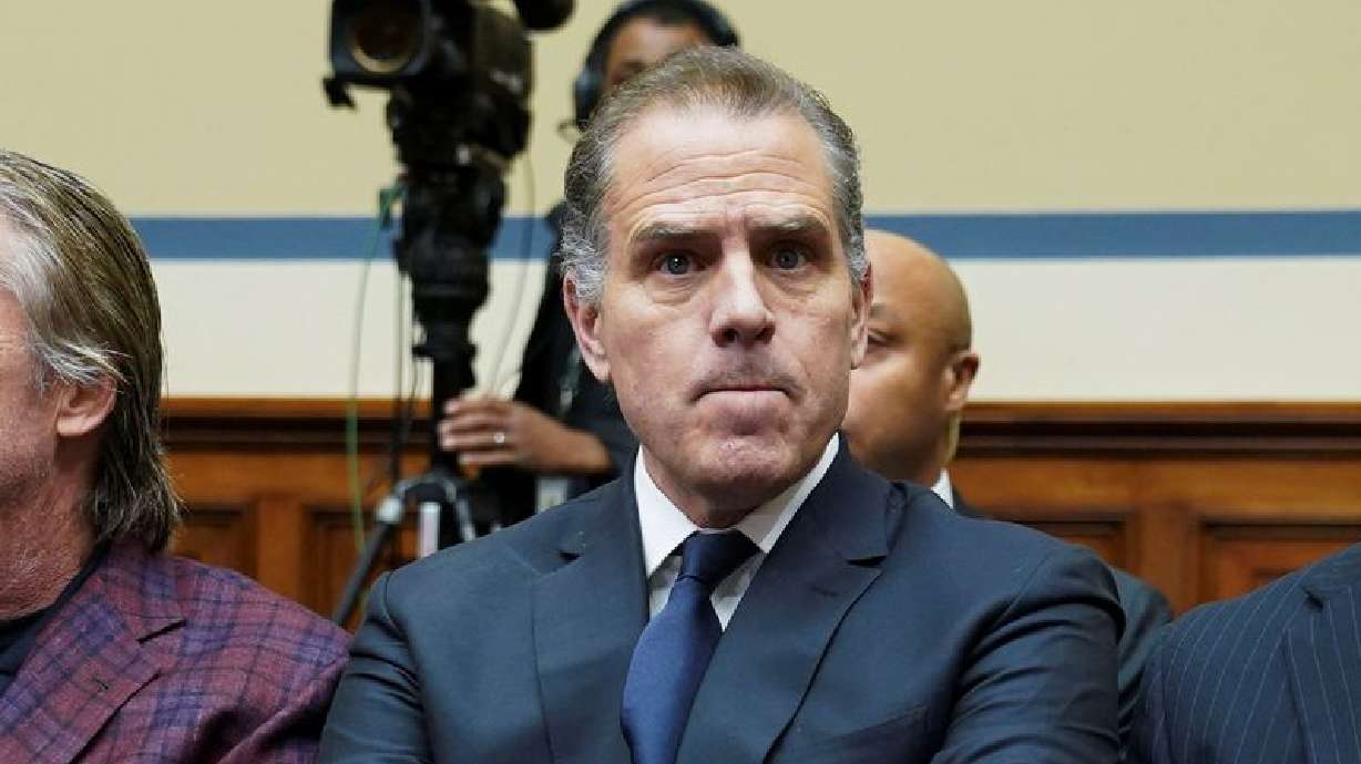 Hunter Biden, son of President Joe Biden, is seen on Capitol Hill in Washington on Jan. 10. Biden sued conservative news outlet Fox News on Monday over a 'mock trial' series.