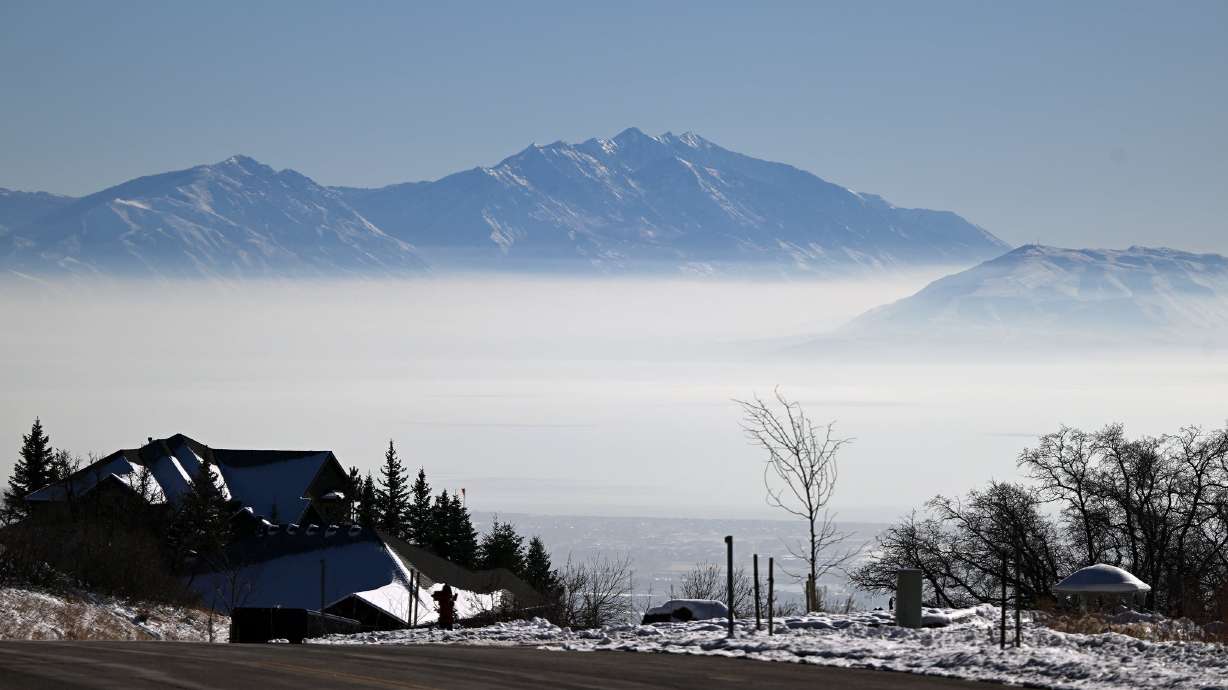 An inversion is beginning to set in over Utah County on Nov. 28, 2023. The U.S. Supreme Court pushed pause on the EPA’s "good neighbor" rule.