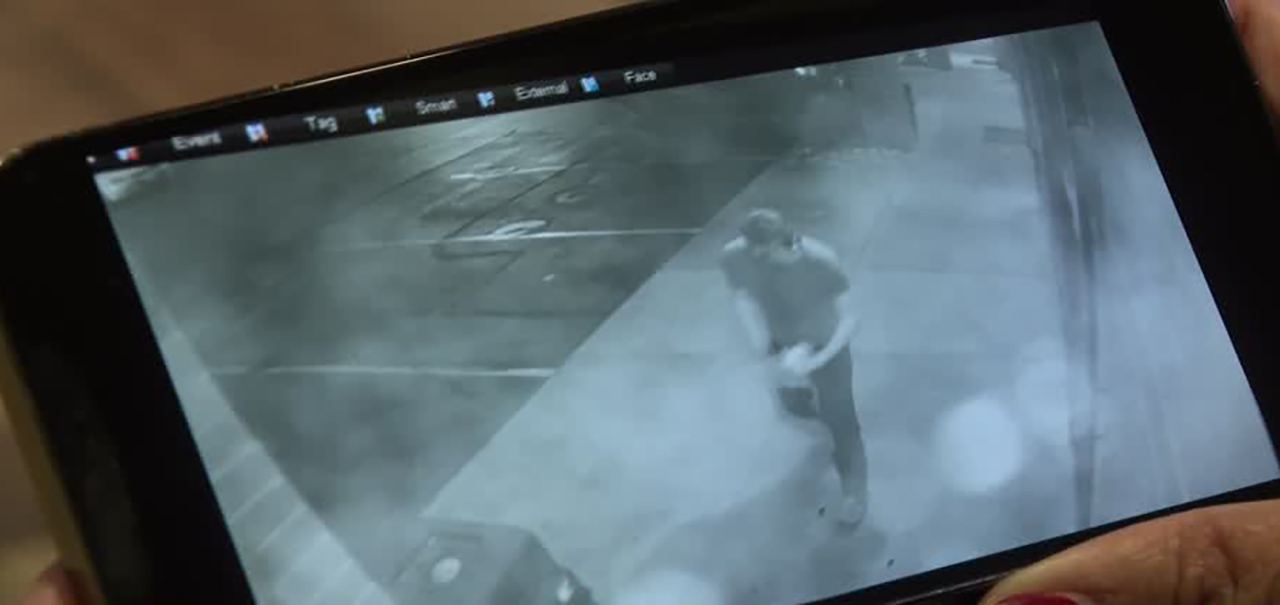 Security footage shows a man breaking a window before entering Sagato's Bakery & Cafe in Midvale Monday night. He apparently did the same thing at Alexander's Pet Salon and EZ Pawn.