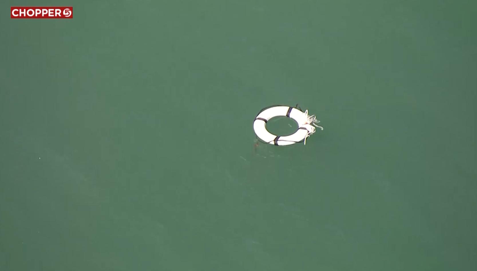 A ring buoy marks the spot where a kayaker fell into Little Dell Reservoir in Salt Lake County on Tuesday. Crews from multiple law enforcement agencies searched for and recovered the body of Hailey Mason, 29, of Salt Lake County, later that evening.