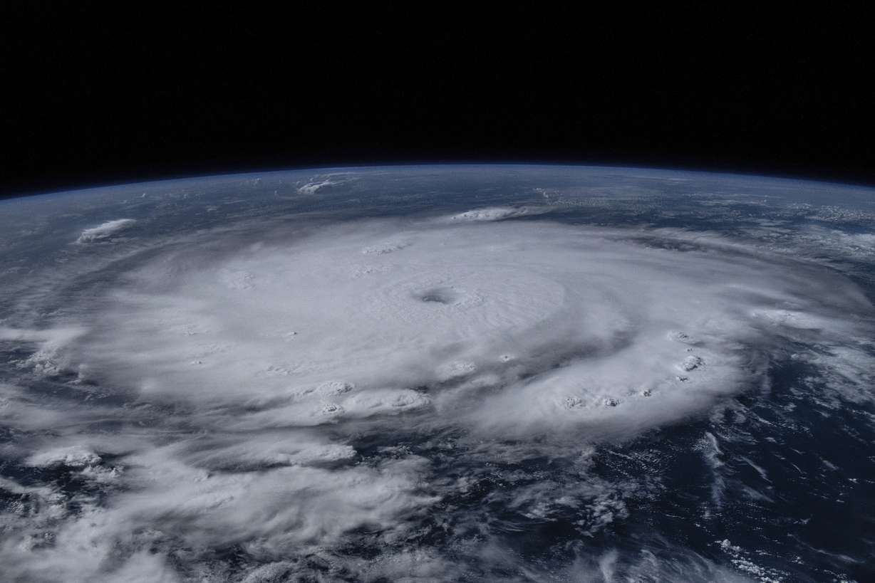 Hurricane Beryl is seen from the International Space Station on Sunday. Beryl was roaring toward Jamaica on Wednesday, with islanders scrambling to make preparations after the powerful Category 4 storm earlier killed at least six people and caused significant damage in the southeast Caribbean.
