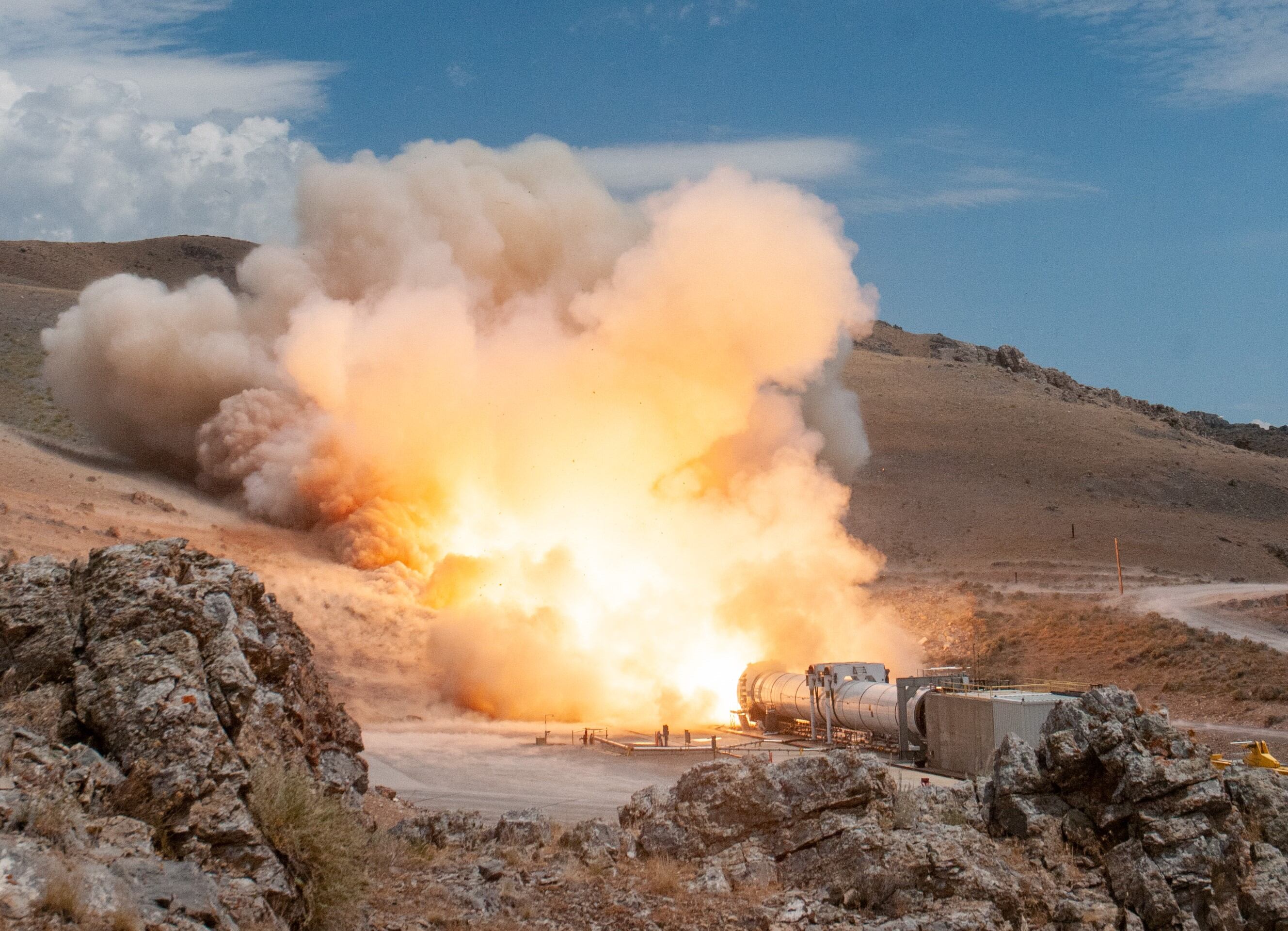 Aerospace giant Northrop Grumman has had a Utah presence for over 80 years and is the state’s biggest employer in its sector. Pictured here is a test firing of the booster rocket the company developed for NASA’s Space Launch System.