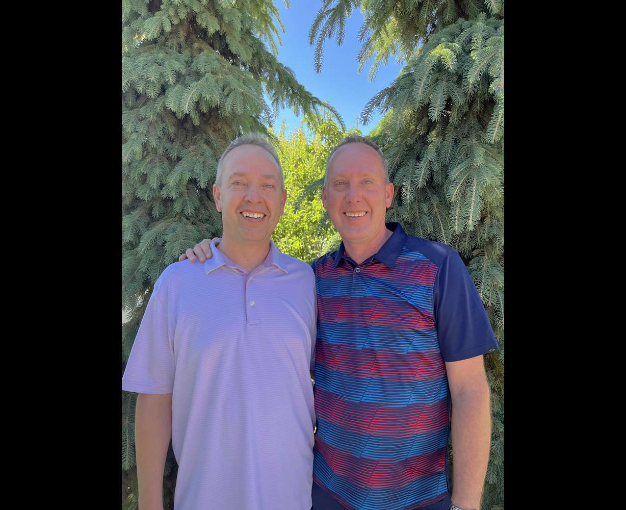 Kevin Clegg, left, poses with his brother and business partner, Steve Clegg.