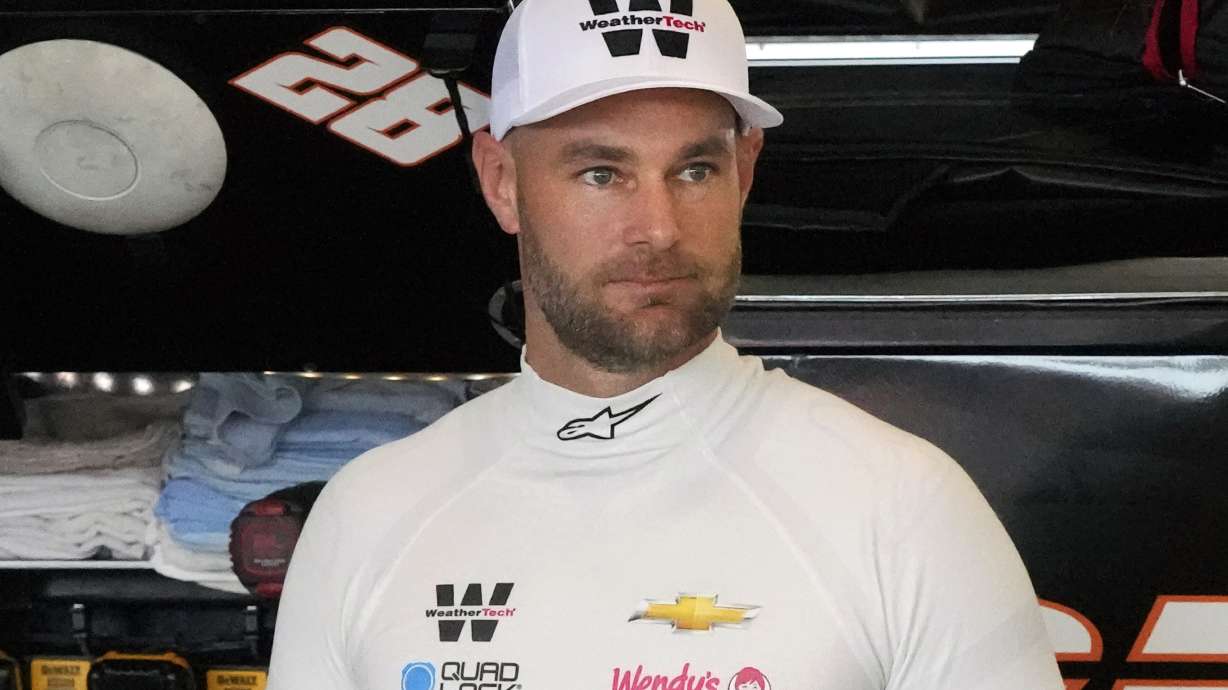 FILE - Shane van Gisbergen gets ready for a practice session for an ARCA Mendards Series auto race at Daytona International Speedway, Feb. 15, 2024, in Daytona Beach, Fla.