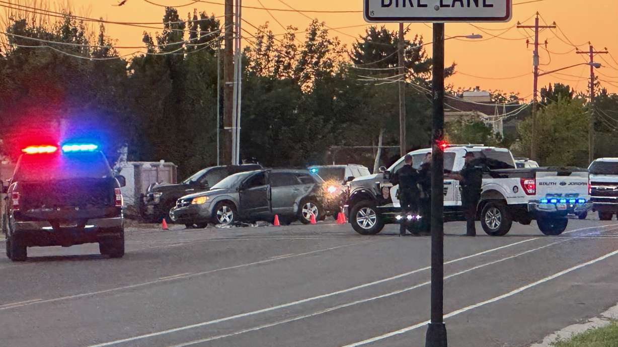 Police officers at the scene of a police shooting in West Jordan, July 5, 2024. Four West Jordan officers on Friday were found to be legally justified in shooting and killing an armed man that day. The officers fired 55 shots during the incident.