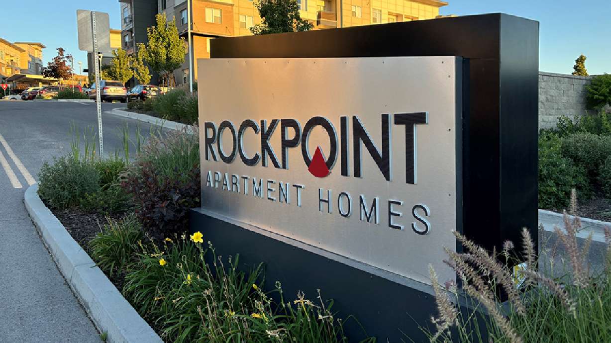 A woman allegedly stabbed a man multiple times during a party on Thursday at the Rockpoint Apartments.