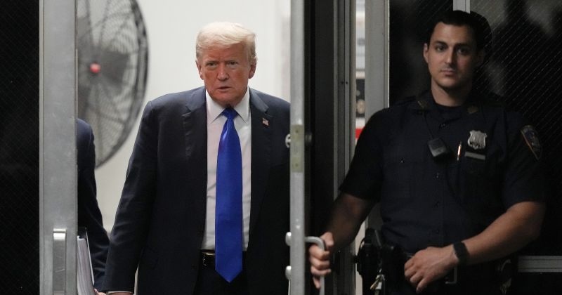 Former President Donald Trump returns to court, May 30 in New York. Americans are about evenly split on whether Trump should face prison time for his recent felony conviction, according to a new poll.