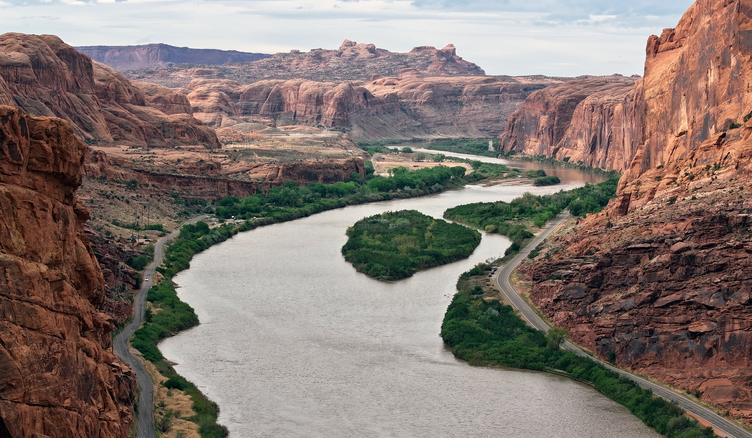 The Colorado River is pictured near Moab in Grand County on April 26.