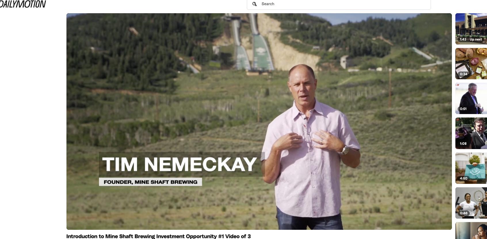 A screenshot from a 2014 promotional video for Mine Shaft Brewing, a company founded by Utahn, Timothy Nemeckay. Nemeckay was sentenced to prison after pleading guilty to using investor funds for personal gain.
