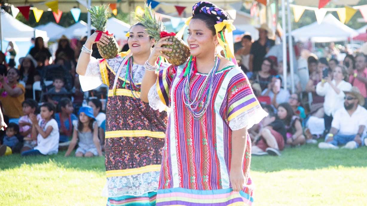 KSL festival-story preview showing dancers with decorated baskets