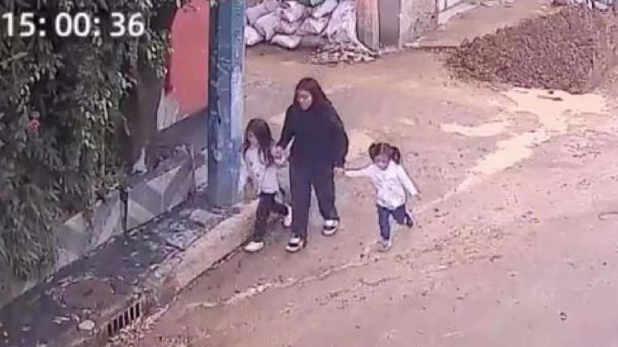 Surveillance video shows Elizabeth Gonzalez, 14, of Ogden, and her two young cousins who went missing. The FBI identified a suspect in the case on Friday. The girls were found Friday night.