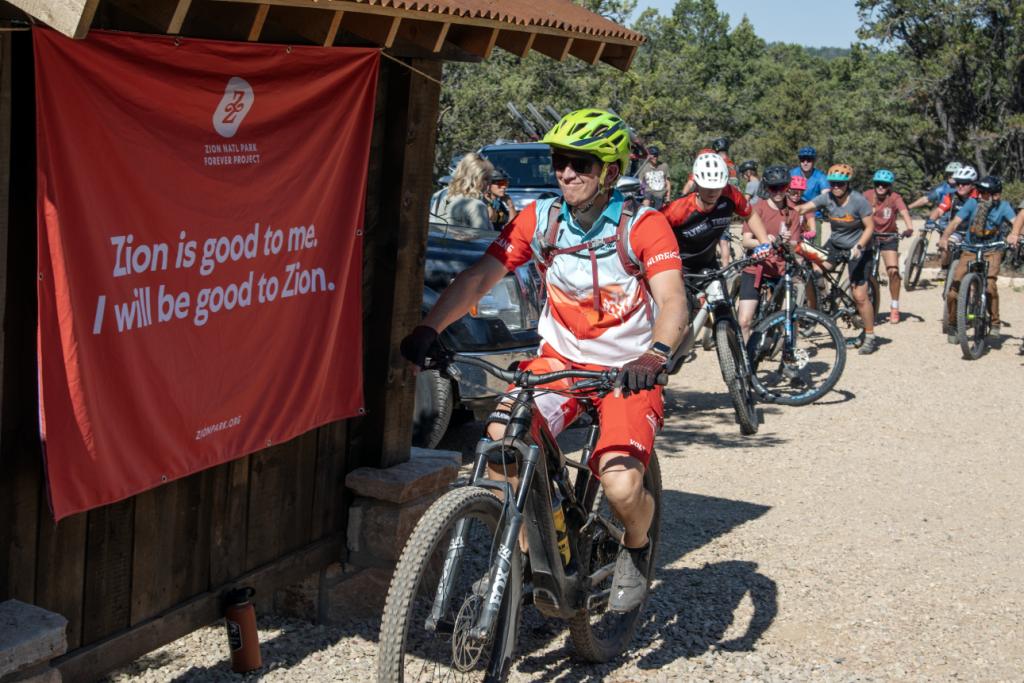 The Applecross Phase II Mountain Bike Trail is completed east of Zion National Park, Tuesday. The opportunity to explore East Zion’s wilderness has expanded with the completion of phase two of the trail.