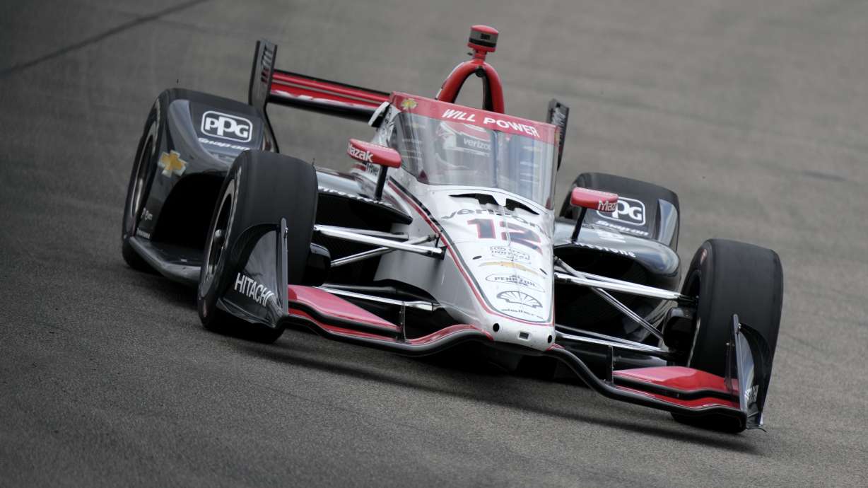 Will Power drives during an IndyCar auto race, Sunday, July 14, 2024, at Iowa Speedway in Newton, Iowa.