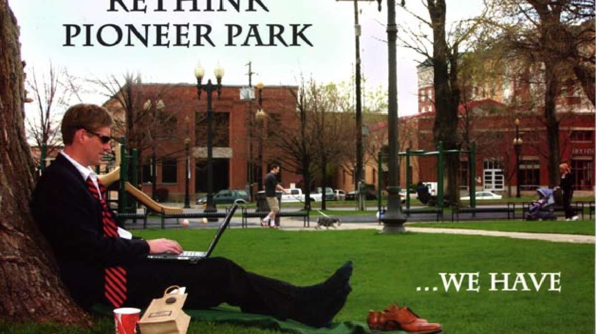 Postcard Invites People to "Rethink" Pioneer Park