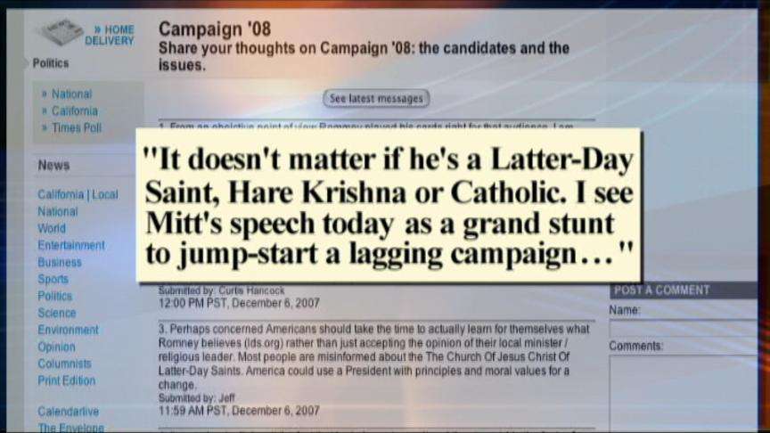 Internet buzzing with reaction to Romney speech