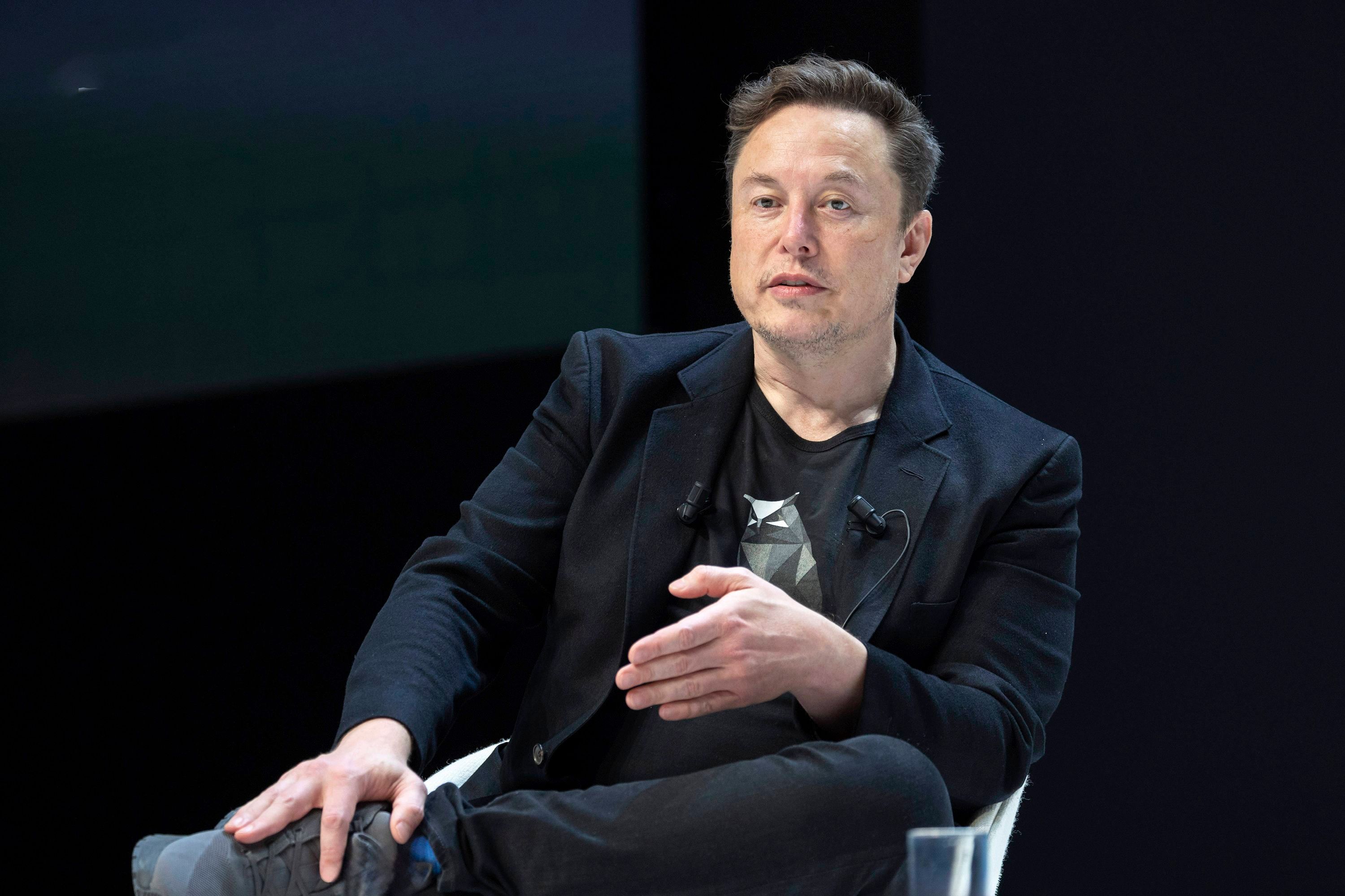 Elon Musk at the 71st edition of the Cannes LIONS at Palais des Festivals et des Congres, Cannes France. Musk says he's moving his companies out of California.