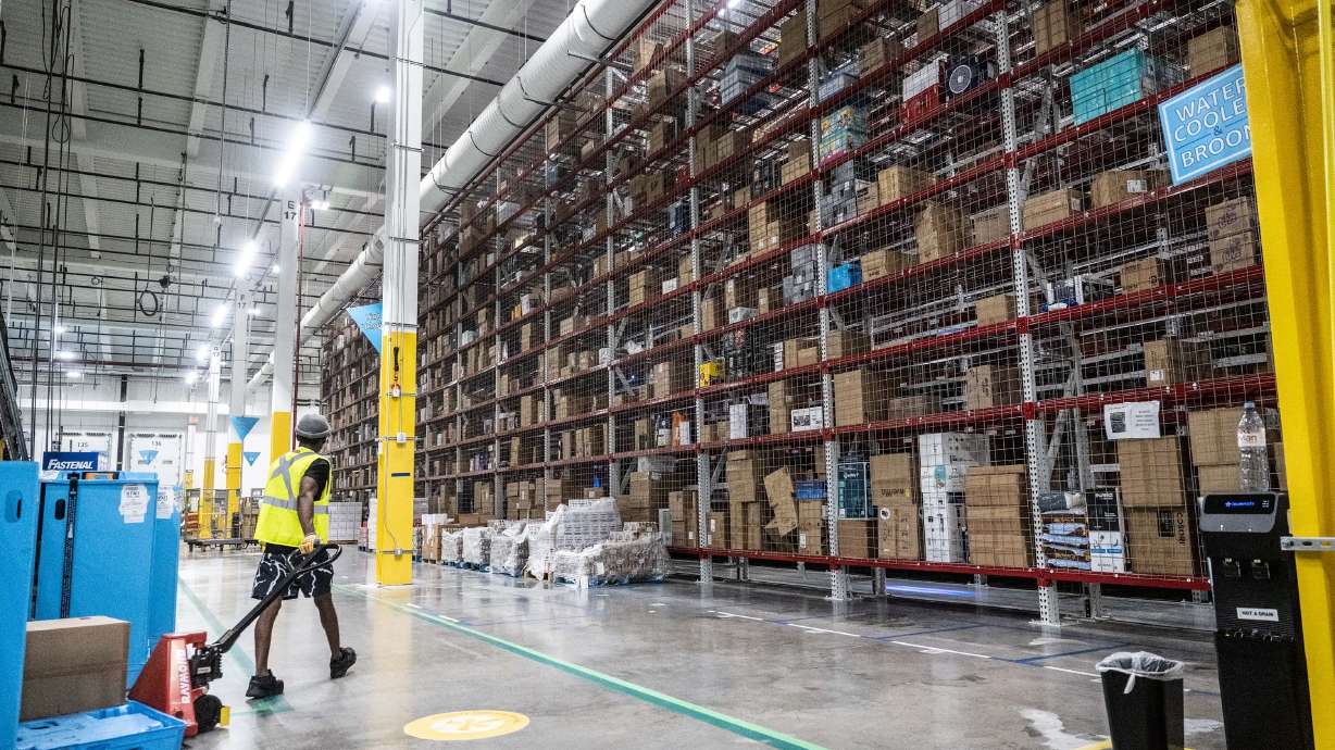 Amazon warehouse in the Bronx borough of New York on July 16. The U.S. Senate Committee on Health, Education, Labor and Pensions recently studied what happens at Amazon during more busy times, like Prime Day.