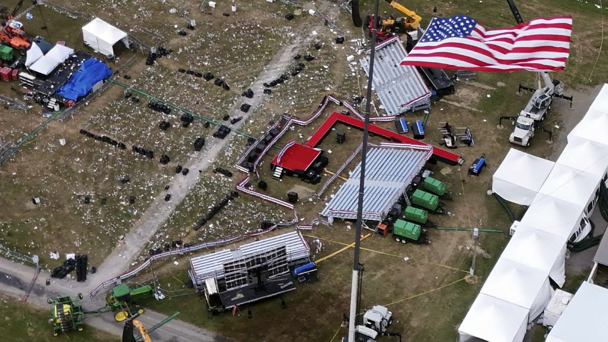 The Butler Farm Show Monday in Butler, Pa. The Department of Homeland Security's inspector general says its investigating the Secret Service's handling of security on the day a gunman tried to assassinate former President Donald Trump there.