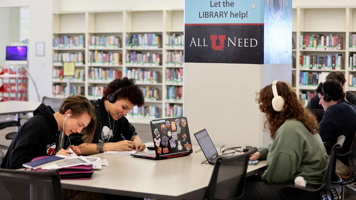 University of Utah students study at the J. Willard Marriott Library on March 13. It isn't too late to fill out the Free Application for Federal Student Aid and the Utah System of Higher Education is pushing to get more Utah students to do so.