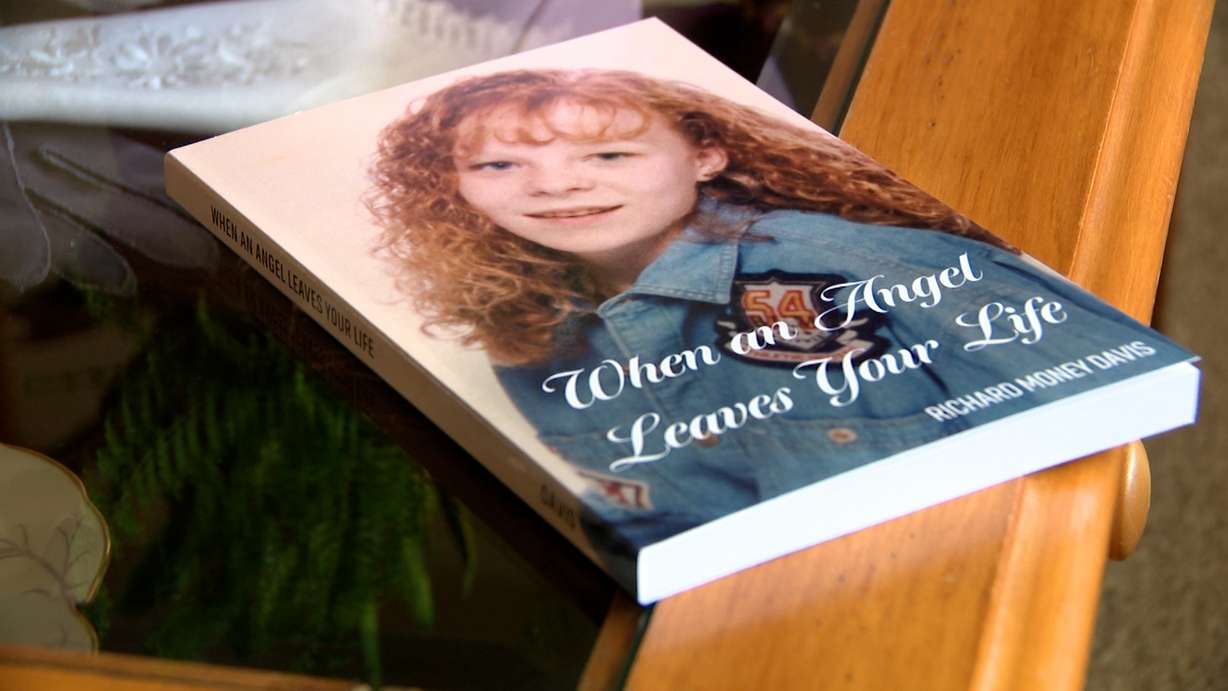 The cover of a recently released book, titled “When An Angel Leaves Your Life,” by the father of Spanish Fork teen Kiplyn Davis, who disappeared and was killed in 1995.